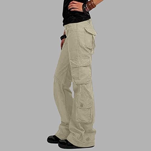 Zlovhe Green Cargo Pants pentru femei, pantaloni de marfă pentru femei cu buzunare pantaloni cu picioare largi, pantaloni lungi pantaloni de marfă pantaloni de marfă