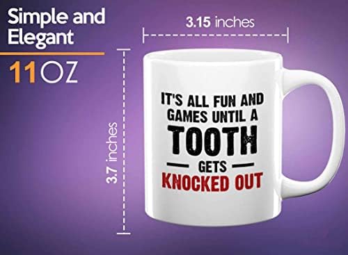 Cană de cafea dentist 11 oz alb - jocuri până când un dinte este eliminat - Igienist dentar Doctor asistent medical student
