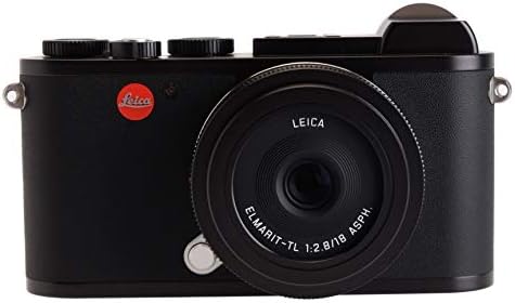 Cameră digitală Leica CL Mirrorless cu obiectiv de 18 mm, negru, pachet de 1