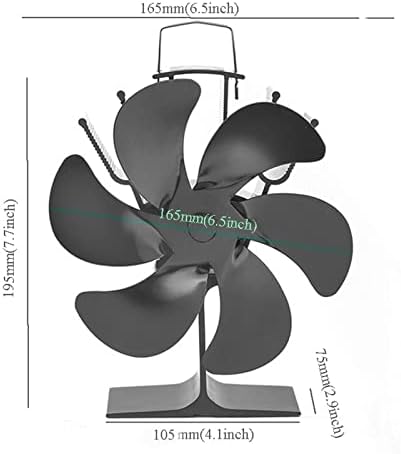Uongfi Semineu Lemn Soba Incalzire Ventilatoare 6 Căldură Alimentat Aragaz Fan Jurnal Lemn Arzător Eco Liniștită Eficiente