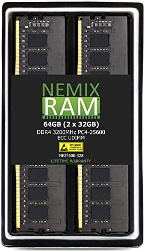 Nemix RAM 128 GB DDR4 3200MHz PC4-25600 ECC UDIMM compatibil cu Supermicro M12SWA-TF