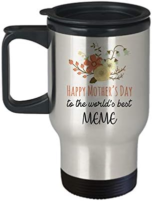 Ziua fericită a mamei de cafea de cafea Cadou pentru meme pentru meme c1tm femei florale drăguțe flori de ceai flori pentru