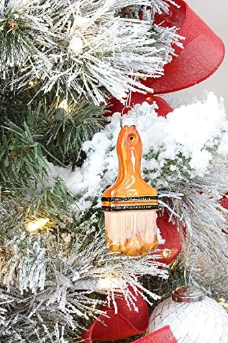 Decorae Glass Handyman Ornamente de Crăciun; Instrumente decorațiuni de vacanță cu cheie, ferăstrău și vopsea