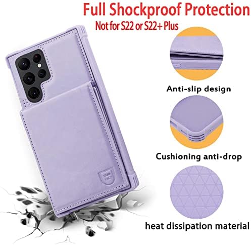 Galaxy S22 Ultra 5g portofel caz, Vanavagy piele magnetice Incuietoare Flip Folio rezistent la șocuri telefon mobil acoperi