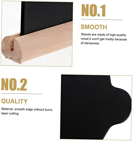 Nuobesty 4pcs blackboards mini bord hombstone podonesc în stil școlar reutilizabile note notă cretă de lemn Decors semne de