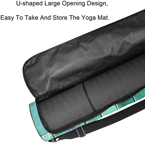 Portugalia Verde glazurate cărămizi Yoga Mat Carrier Bag cu curea de umăr Yoga Mat Bag Gym Bag Beach Bag