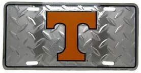 LuxMart Titularul licenței Tennessee voluntari vols Diamond Fotbal 6 x12 aluminiu înmatriculare Tag-ul Cadru
