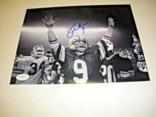 Jim McMahon Brigham Young Cougars Bears Ultimul 1 JSA/Stamp/COA semnat 8x10 Foto - Fotografii autografate NFL
