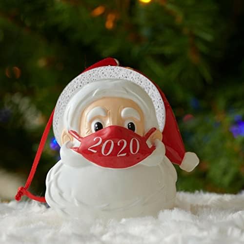 Țesătură cu ciucuri de ghirlandă decorațiuni ornament Crăciun Un Crăciun Moș Crăciun Decorate purtând față 2020 Masca de copac