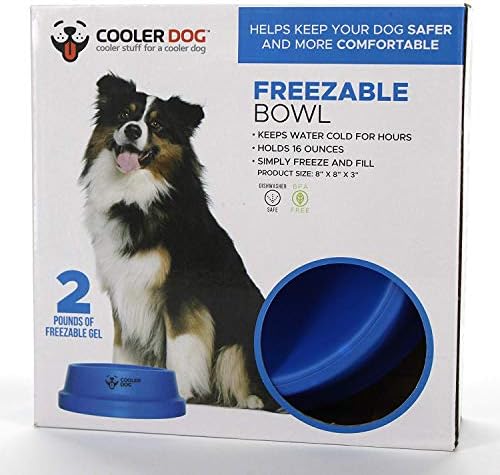 Bol pentru câini congelabil-răcitor de apă pentru vase pentru câini pentru animale de companie