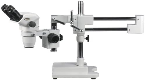 Microscop cu Zoom Stereo binocular profesional Amscope ZM-4BNY, oculare cu focalizare EW10x, mărire 6,7 X-90X, obiectiv cu