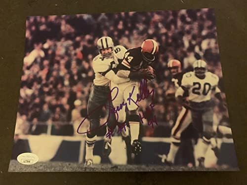 LeRoy Kelly Hof Cleveland Browns Autografat 8x10 W/JSA - Fotografii autografate NFL