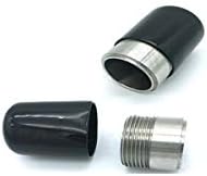 Șurub Filet protecție Maneca PVC cauciuc rotund tub Bolt capac capac Eco-Friendly negru 11mm ID 20buc