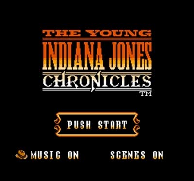 60 pini de 8 biți joc Young Indiana Jones Cronicile de 60 pini Carte de joc pentru 8 biți Sub -Joc Player
