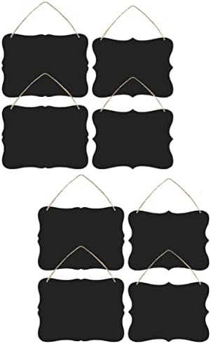 Stobok 8 PC -uri placă dublă de lenjerie pentru bara de perete recuzită mini atârnare semn decorativ scriere blackboards pentru