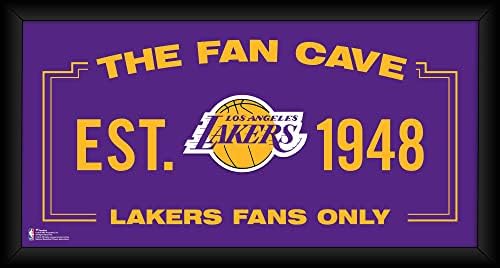Los Angeles Lakers încadrat 10 x 20 Fan Cave Collage - NBA Team Plaques and Collages