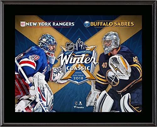 2018 NHL Winter Classic New York Rangers vs. Buffalo Sabers 10.5 X 13 Match -Up Placă sublimat - Plăci și colaje ale echipei