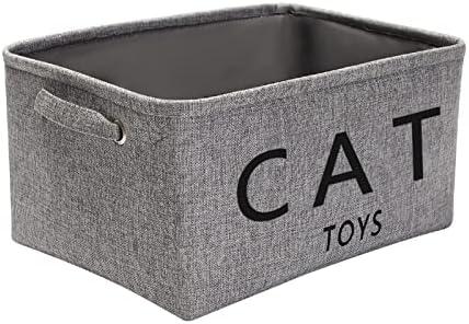 Coș de jucărie pentru pisici Pethiy Canvas coș cu mânere pentru depozitarea hainelor pentru depozitarea coșului de jucării