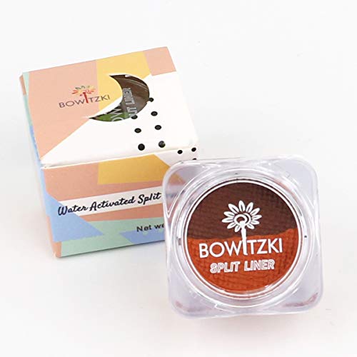 Bowitzki apă activat Split Cake Eyeliner retro Hydra Liner machiaj maro și Mid Brown Color Face Body Paint