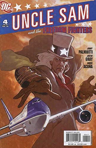 Unchiul Sam și luptătorii pentru libertate 4 VF / NM; DC carte de benzi desenate