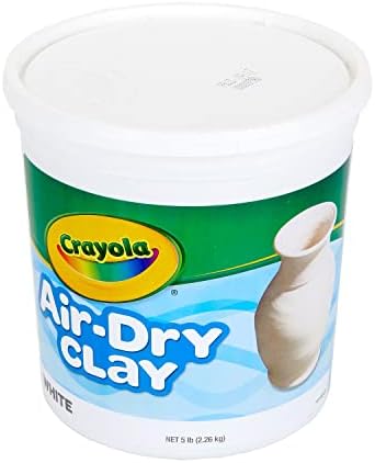Crayola 575055 argilă uscată la aer, alb, 5 lbs