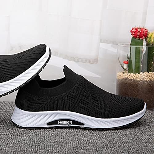 Usyfakgh Pantofi de alergare pentru bărbați Air perne de modă adidași pentru bărbați Tricotați respirabil Ultra Lightweight