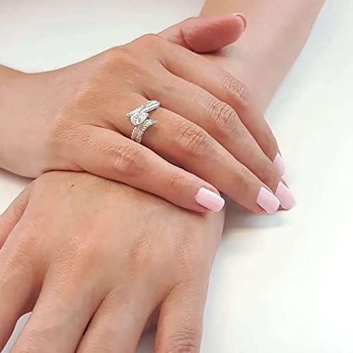 Femei Inele promit Inele pentru femei personalitate Creative frunze diamant inel de logodna verigheta pentru femei Bijuterii