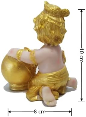 Qizhiliangliang Zizhia3e Baby Krishna Idol Statuia, Murti of God Vishnu, indian Buddha Lord Krishna Figurină, figurină hindusă