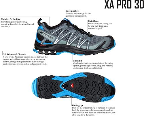 Pantofi de alergare a traseului 3D pentru bărbați Salomon pentru bărbați