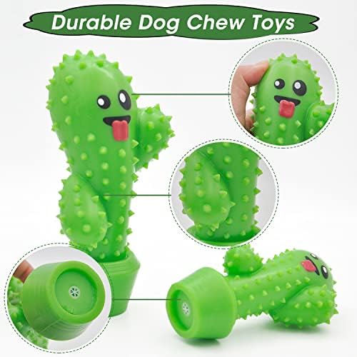 Xrvuyclh Puppy Squeaky Dog Chew Toys, cel mai Dur Cauciuc natural netoxic, jucării indestructibile pentru câini de talie mică,