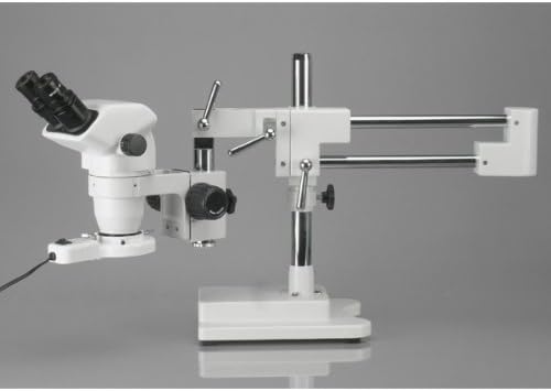 Microscop cu Zoom Stereo binocular profesional Amscope ZM-4BNV3, oculare cu focalizare EW10x și EW20x, mărire 2X-180X, obiectiv