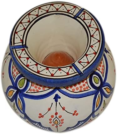 Scrumiere ceramice făcute manual marocane fără fum, culori vii