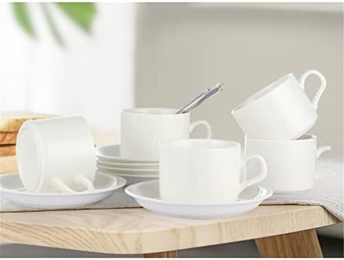 Zlxdp ceașcă de ceramică europeană set de cafea set de cafea set gospodărie pentru gospodărie ceai cană farfurie cu cană la