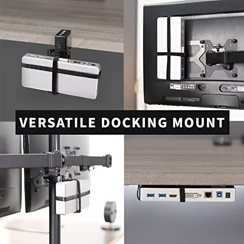 VIVO Universal Docking Station Mont pentru stația de lucru, în spatele monitorului Monitor Vesa, sub instalare de birou, opțiuni