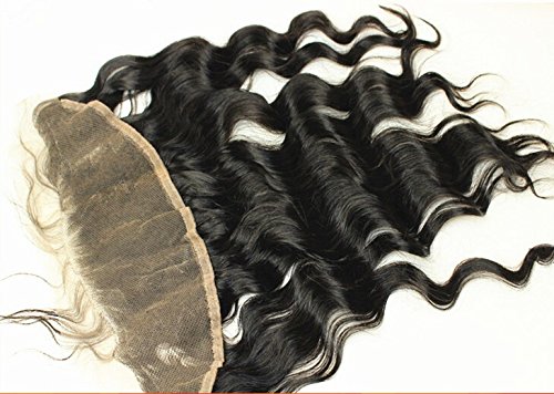 Dajun Hair 6a Mid-parte Dantelă închidere frontală 13 2 Peruvian umane Virgin Hair corp val culoare naturala