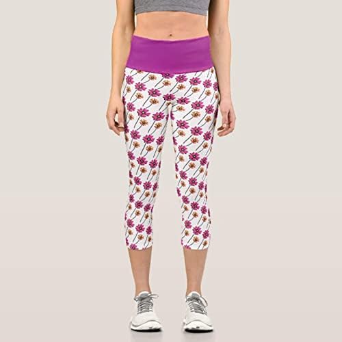 Plus dimensiuni pantaloni de yoga de maternitate femei florale pilates colorate cu imprimare personalizată pantaloni pantaloni