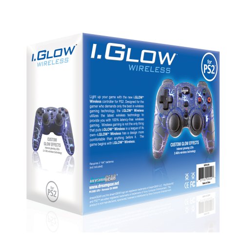PlayStation 2 I.Glow 2,4 GHz Controller wireless cu 5 LED -uri încorporate