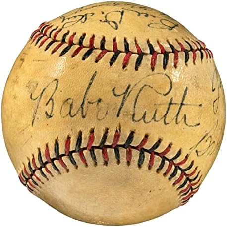 Babe Ruth/Gary Cooper „Pride of the Yankees” semnat baseball 1942 PSA/ADN 175359 - baseballs autografate