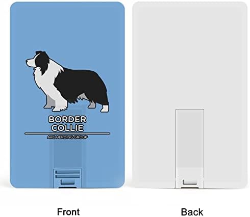 Border Collie USB Memory Stick Business-Drives-Drives Card Card Card Card Card Bănci Forma cardului Card