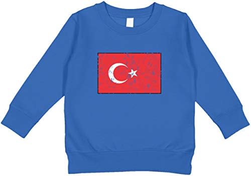 Amdesco Turcia Flag Turcă Toddler Sweatshirt
