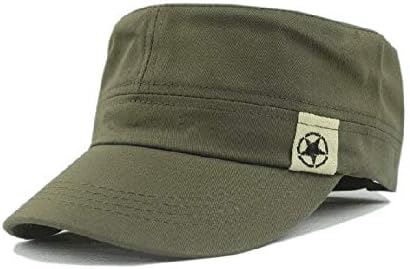 Dfhyar cadet pălărie de pălărie baseball plat acoperiș cap patrulă militară tufișuri de baseball capace sport