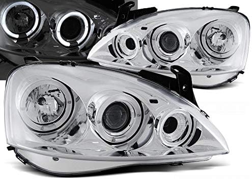 V-MAXZONE PARTSHeadlights VR-1432 lumini față lămpi auto faruri șofer și pasager set lateral ansamblu faruri Angel Eyes Chrome
