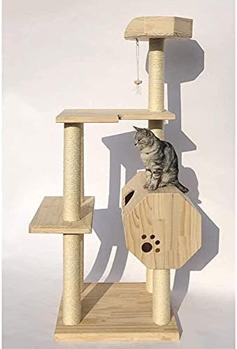 Haieshop Cat Tree Tower Cat Tree Condo Zgarieturi Posturi Cat Activity Center Tower Cocoțat Platforma După Alpinism Jucărie