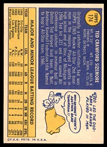 1970 Topps 174 Ted Sizemore Los Angeles Dodgers NM Dodgers