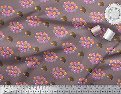 Soimoi bumbac Jersey Fabric balon & amp; Hedgehog copii Decor Fabric imprimate curte 58 Inch Wide