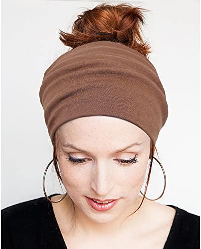 Headbands pentru femei antiderapante moda cap benzi Boho păr benzi largi Stretch respirabil pânză bumbac cap mare Wrap Hairbands