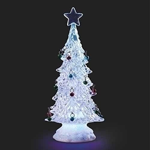 Roman 11.75 Arbore luminat cu LED cu clopote decor de masă de Crăciun