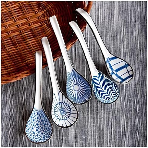 Linguri de bucătărie în stil japonez, ceramică casnică, instrumente de bucătărie 5 compior lingură restaurant orez lingură
