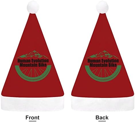 Evoluția Umană Mountain Bike2 Unisex Clasic Pălării De Crăciun Minunat Cald Santa Hat Xmas Beanie Pălării