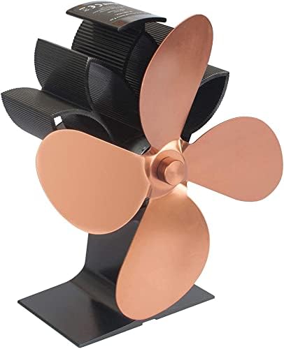 Ventilator de șemineu cu 4 lame ventilator de sobă alimentat cu căldură pentru arzător de lemne/bușteni / șemineu,ventilator